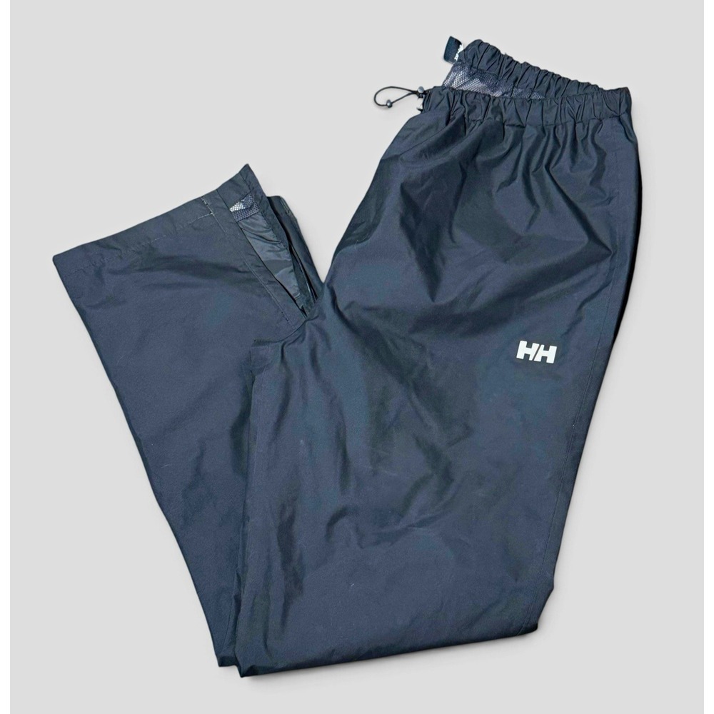 Helly Hansen Helly Tech Rain Pants 2XL Black Waterproof Ankle Zip Gorpcore Hike